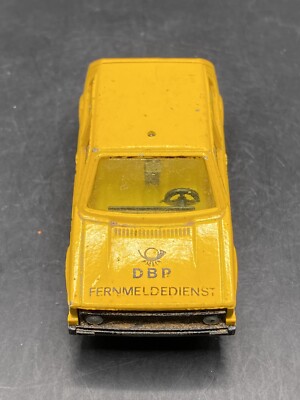 Siku 1337 VW Golf DBP Fernmeldedienst Yellow Vintage Collectible