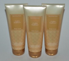 3 BATH BODY WORKS GOLDEN SUNFLOWER ULTIMATE HYDRATION CREAM LOTION 8OZ LARGE