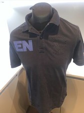 Men's Etiqueta Negra BLACK  Cotton Polo Shirt Size L SLIM FIT 💥STUNNING