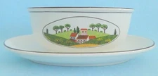 Villeroy & Boch NAIF Gravy Boat with Attached Underplate Farmland NWOT Unused