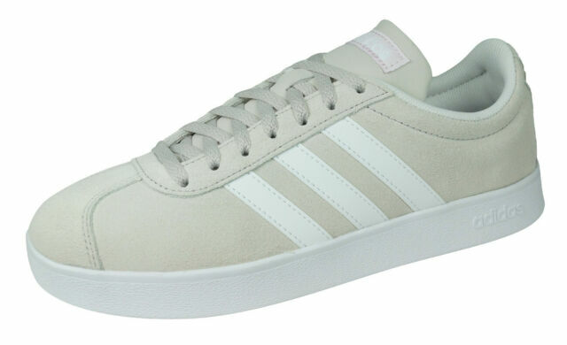 adidas vl 2.0 court women's trainers chalk pearl
