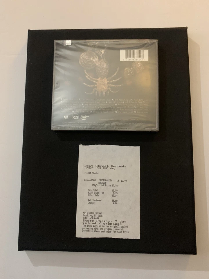 🔺RAEKWON Immobilarity cd new sealed with original receipt wu tang 👐 🐝🔺 - Image 2 of 3