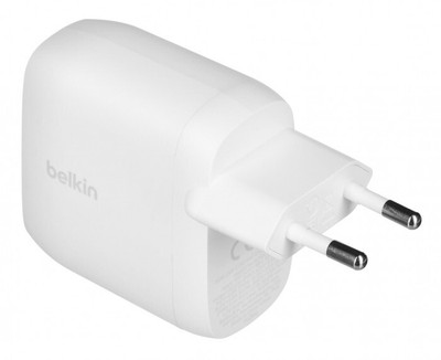 BELKIN LADEGERÄT 30W 2X USB-C, PD 60W, WEISS