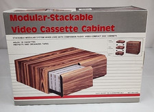 Stackable 2 Drawer Cassette Tape cabinet. Hold 18 tapes. Never Used, Excellent
