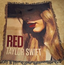 Tapestry Throw Taylor Swift Red Album  50x60 Fringe Blanket Wall Hanging Concert
