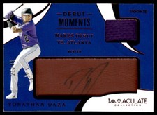 2020 Immaculate Collection Debut Moments Dual Relic Yonathan Daza Rookie Auto