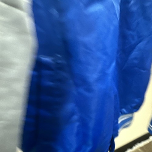 Chaqueta Starter Dallas Mavericks Reliever Satinado Azul y Gris Talla L Cosida - Imagen 10 de 19