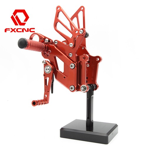 Juego trasero de aluminio para BMW CNC reposapiés clavijas pedales S1000RR 2015-2017 rojo - Imagen 3 de 12