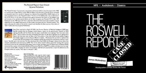 The Roswell Report: Case Closed - MP3CD Audiobook in CD jacket - Imagen 3 de 4