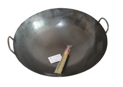 Wok Pfanne Ø 30 - 75 cm rund Asia Gastronomie Gasherd Carbon Stahl Eisen - Afbeelding 64 van 88