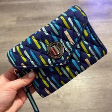 Vera Bradley Turn Lock Wallet Clutch "Katalina Showers" Retired Patterns NWT