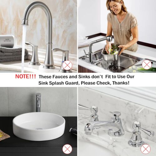 24 x 5.8 Inch Silicone Sink Splash Guard Kitchen Bathroom RV Countertop Mat - Picture 7 of 8