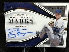 Ben Sheets - 2023 / 2024 Panini Impeccable Baseball Immaculate Marks Auto /49