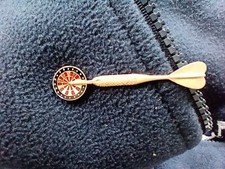 Unusual Darts Tie Clip or Lapel Badge