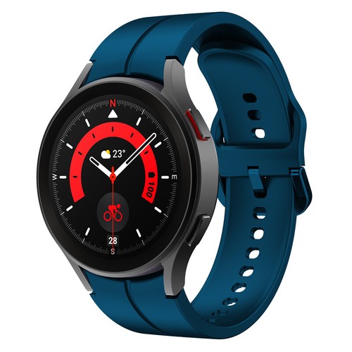 Samsung Galaxy Watch 5 Pro 4 Classic 40/44/45/46 20mm Silicone Strap Sport Band - Picture 20 of 21
