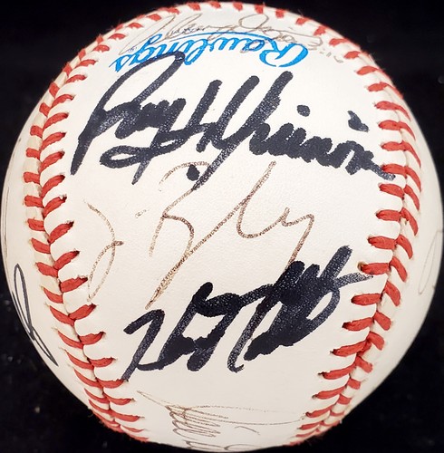 1989 Mariners Team Autographed AL Baseball 24 Sigs Ken Griffey Jr. AA01196 - Picture 5 of 11