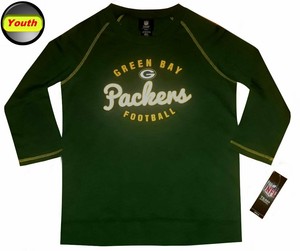 Nfl Youth Apparel Green Bay Packers Girls Nfl Overthrow Pullover Top Lg 14 Ebay