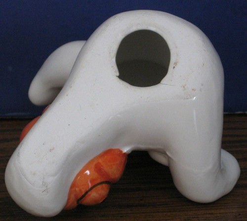 Ceramic Smiling Halloween Ghost with Jack O Lantern Figure / Figurine 3.5" - Picture 7 of 8