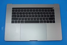 MacBook Pro 15" A1707 2017 MPTT2LL/A Top Case Palmrest NO Battery Gray 661-07954