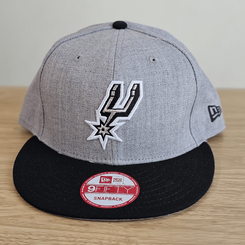 New Era San Antonio Spurs Dad Hat Snapback Cap 9FIFTY Wembanyama Grey Black Manu - Picture 2 of 11