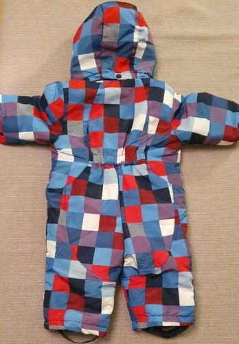 Lupilu Baby/Jungen Winteroverall/ Schneeanzug, Gr. 62/68, blau/rot/weiß - Bild 2 von 5