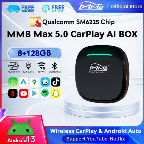 MMB AI MultiMedia Box Andriod 13 Wireless CarPlay 8G RAM+128G ROM FÜR BMW NEU - Picture 7 of 13