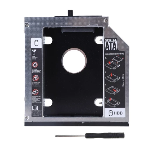 9.5mm 2.5 2nd HDD SSD Hard Drive Caddy Adapter Tray for ThinkpadT420