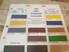 <!--F#f_0-->1982 GMH HOLDEN STANDARD COLOURS Original Dulux Australia PAINT CHIP Sheet<!--F/-->