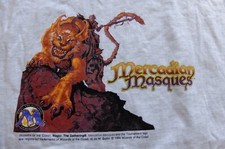 Vintage The Magic Gathering Mercadian Masques promo tshirt 90s 1999 L grey TMG