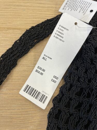 UO Crochet Tie Backpack Bag Black BNWT - Picture 4 of 6