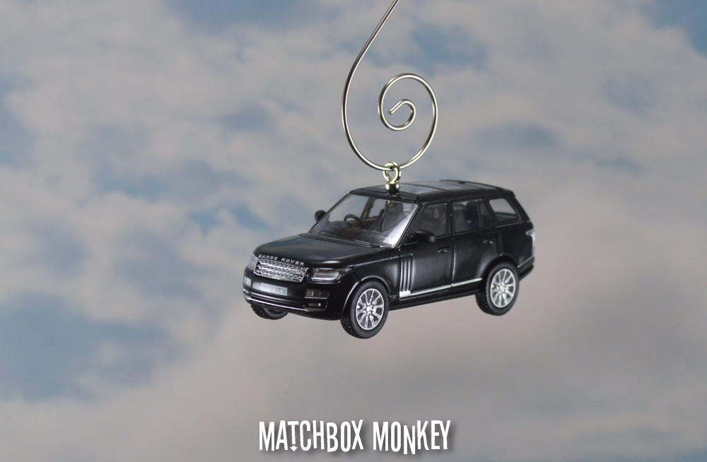 Custom Santorini Black Land Range Rover Vogue Christmas Ornament 1