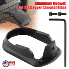 NEW Black Flared Aluminum Magwell Fit for PSA Dagger Compact