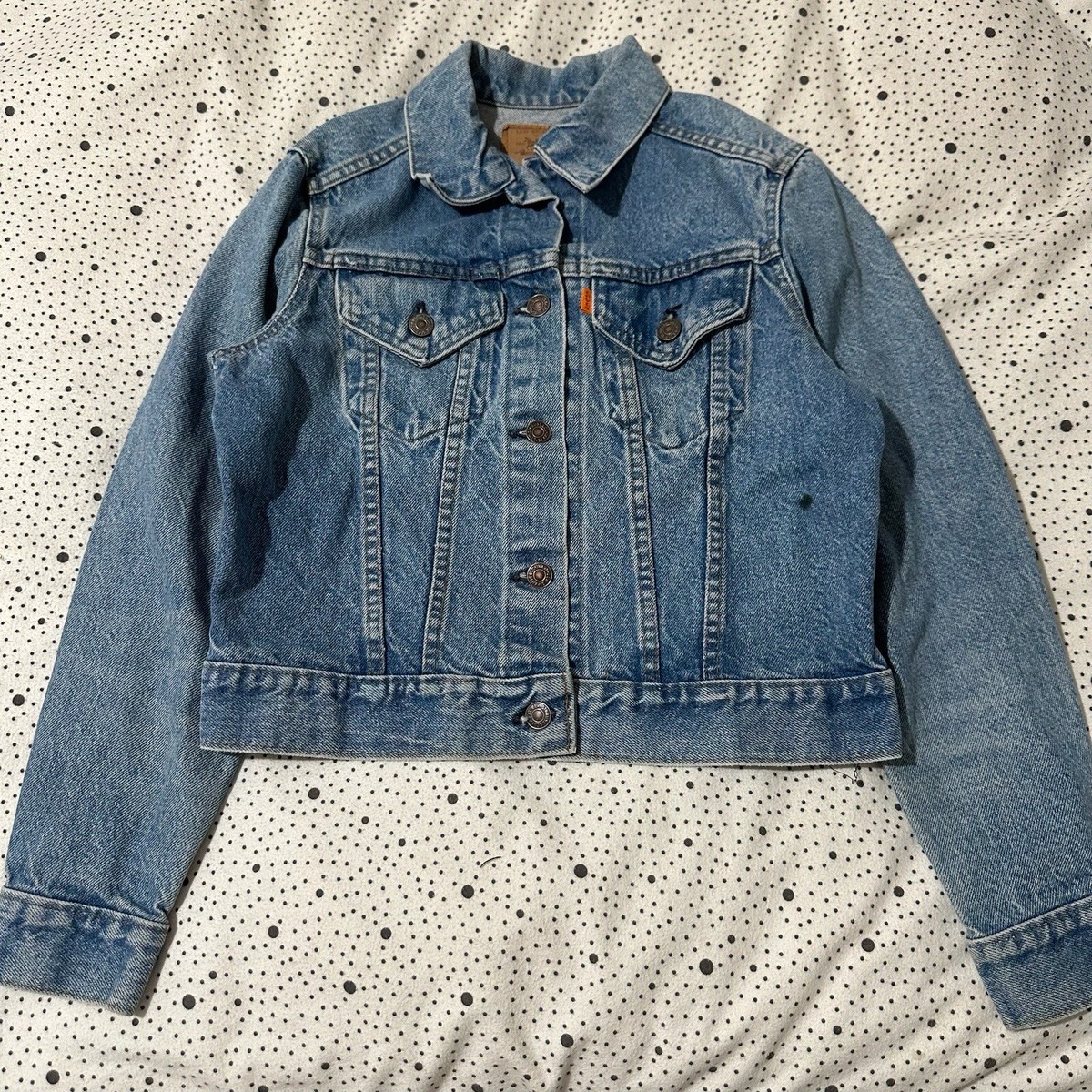 Vintage 70s Little Levis Orange Tab Denim Jacket Size 17x18.5 Vintage 70s Little Levis Orange Tab Denim Jacket Size 17x18.5