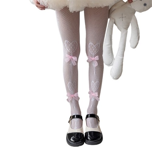 Fashionable Long Stockings Baby Girls Lace Tights Solid Color for Daily Party - Picture 11 of 44