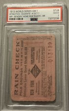 Psa 2 Gm 1 1913 World Series ticket Ny Giants As