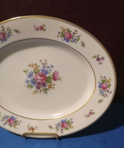 Bavaria Tirschenreuth THE QUEENS ROSE 4416 Oval Serving Platter 11 3/4 Free Ship - Picture 4 of 5