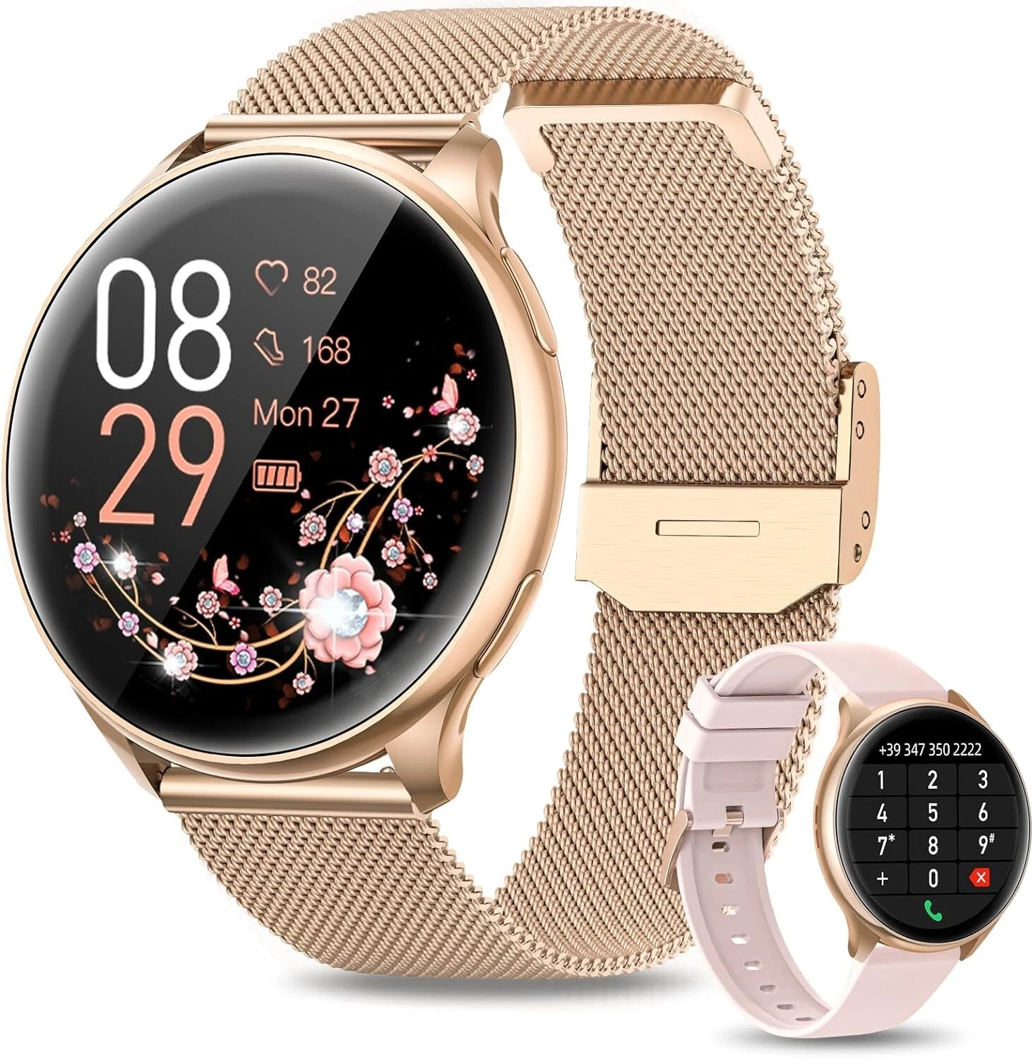 Smart Watch Men Women with Phone Function Wristwatch Sports Watch for Android IOS