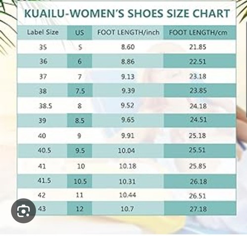 Kuailu Womens size 40 / US 9 Navy Blue Cushioned Flip Flops Preowned Good Cond - Picture 9 of 9