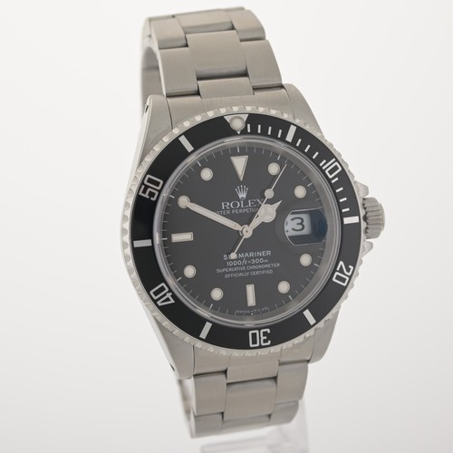 1991 Rolex Submariner Date 16610 Black Dial 40mm Stainless Steel Men's Watch - Picture 2 of 16