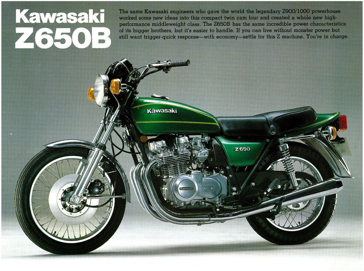 1979 Kawasaki KZ650 Z650B3 Z650B Sales Catalog Brochure 1979 Kawasaki KZ650 Z650B3 Z650B Sales Catalog Brochure
