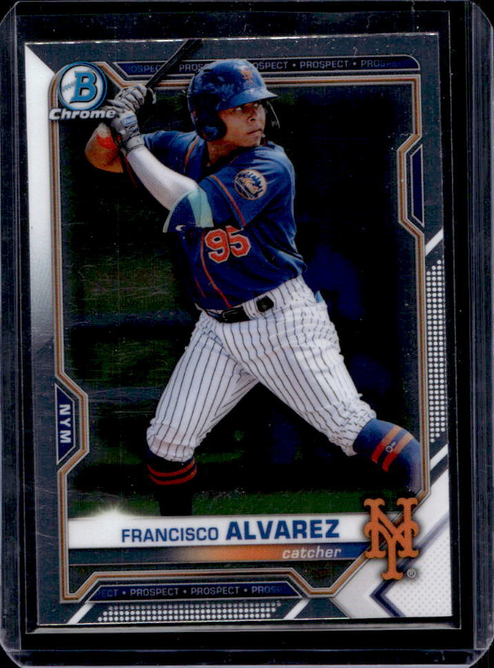 2021 Bowman Chrome Francisco Alvarez Prospects #BCP-209 New York Mets