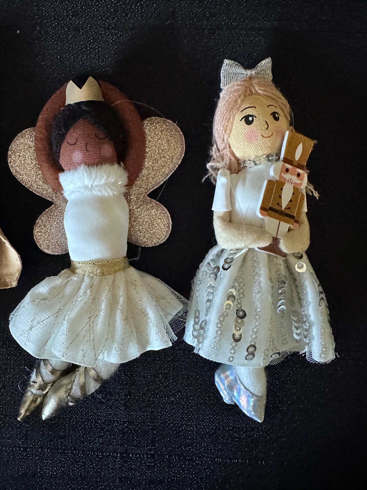 4pk Christmas Tree Ornament Set Nutcracker Ballet Clara