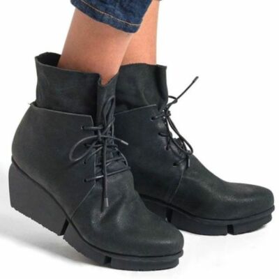 trippen　37 Trippen Mary Jane Medieval Wedge Leather Shoes Women's 37 US