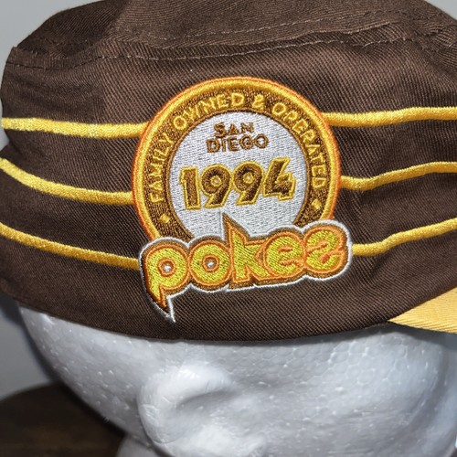 Pokes/Pokez San Diego Vegetarian Mexican Restaurant Padres Style Baseball Hat - Picture 4 of 8
