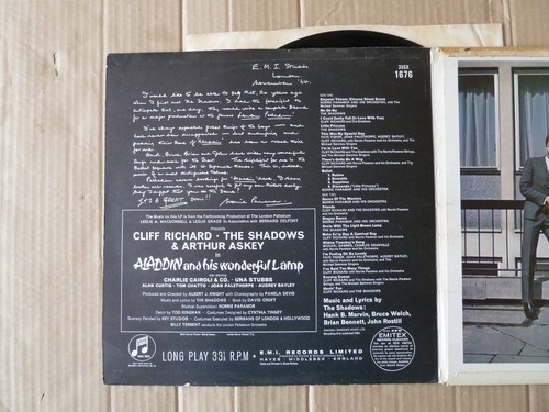 CLIFF RICHARD & THE SHADOWS - ALADDIN AND HIS WONDERFUL LAMP - ORIGINAL MONO LP - 第 5/10 張圖片