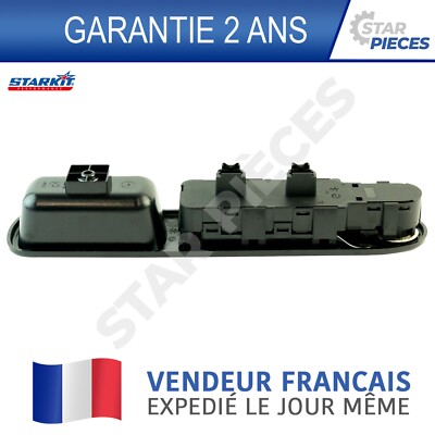 Interrupteur Lève-vitre Avant Gauche Peugeot 307 Phase 2 - Réf. 6554E4, Occasion Bon état, Garantie 12 Mois