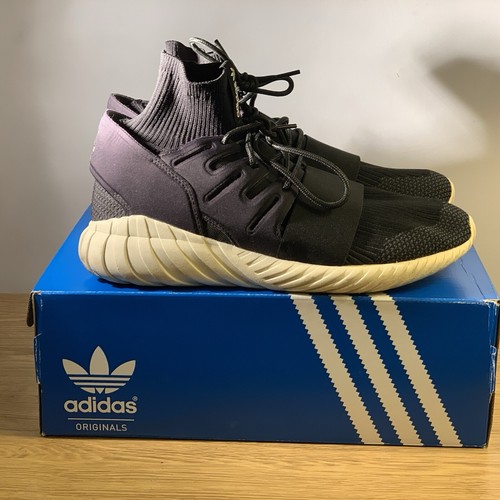 Adidas Tubular Doom Negro Blanco Reino Unido 11,5 EE. UU. 12 - Imagen 3 de 6