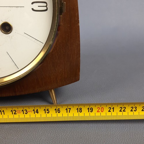 Uhr aus Tabelle Mechanisch Melux IN Holz Messing Wecker Vintage Jahre ‘60 - Imagen 13 de 15