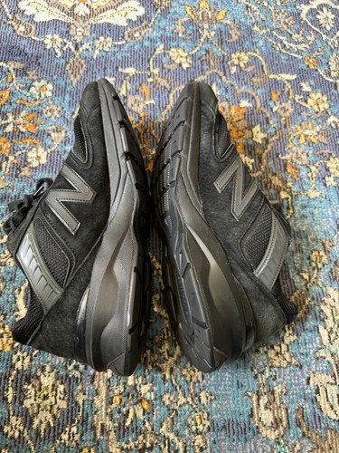 Size 10 New Balance Made in USA Triple Black Suede Sneakers M990BB5 - Afbeelding 10 van 19