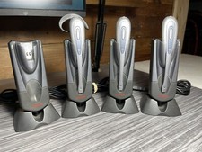 Lot of 3 Avaya AWH55+ USB Wireless headset and Charging Base only